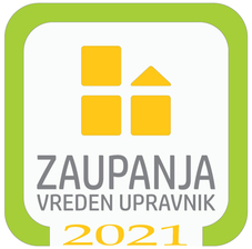 Znova smo pridobili certifikat Zaupanja vreden upravnik (2021)